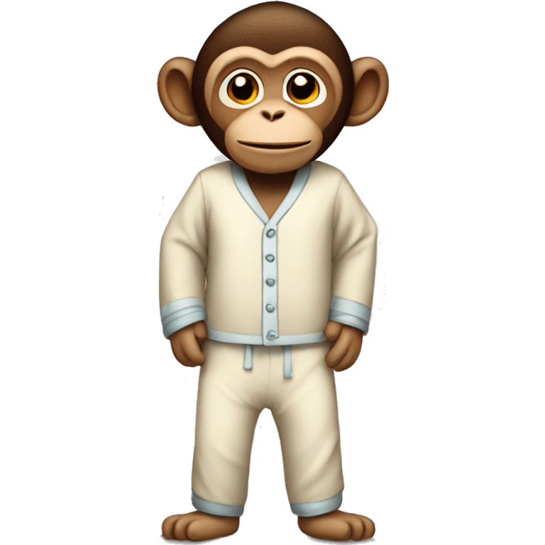 Monkey with pajamas  emoji