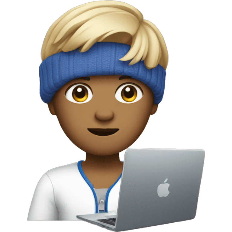 A Memoji holding a laptop emoji