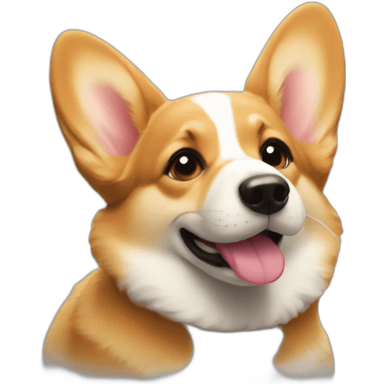 Corgi kiss emoji