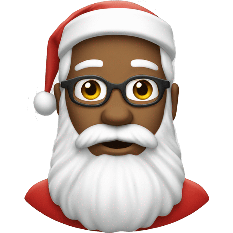 WHITE Santa Claus WHITE emoji