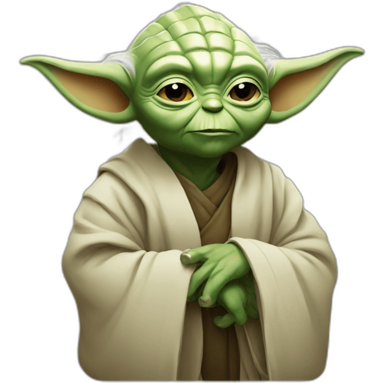 Yoda with emoji