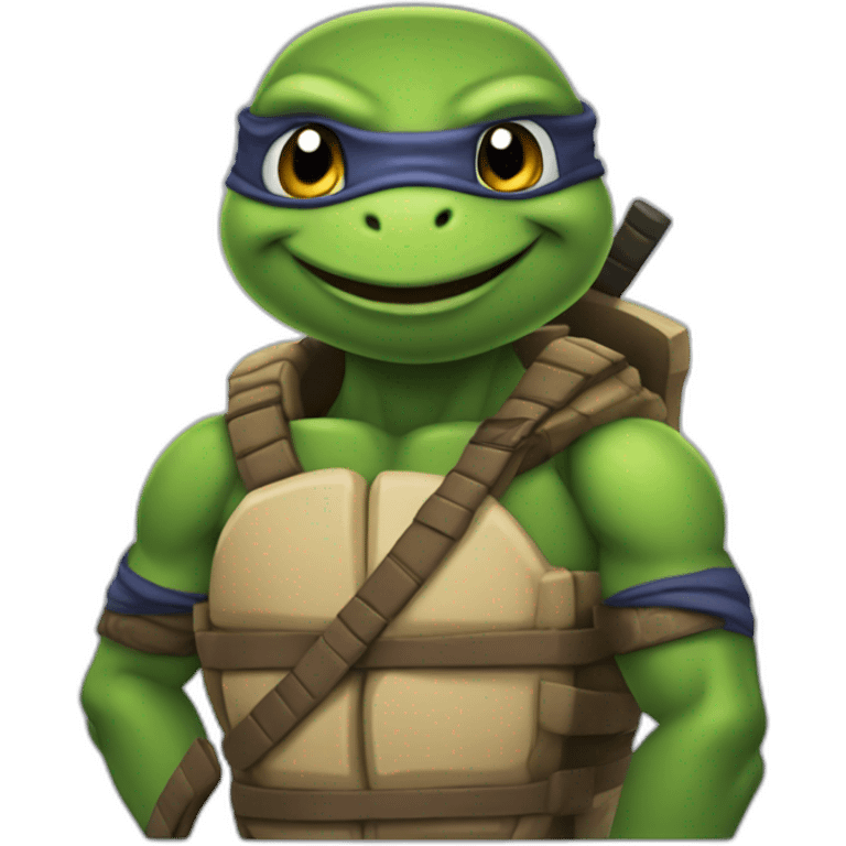 Tortues ninja qui sourit emoji