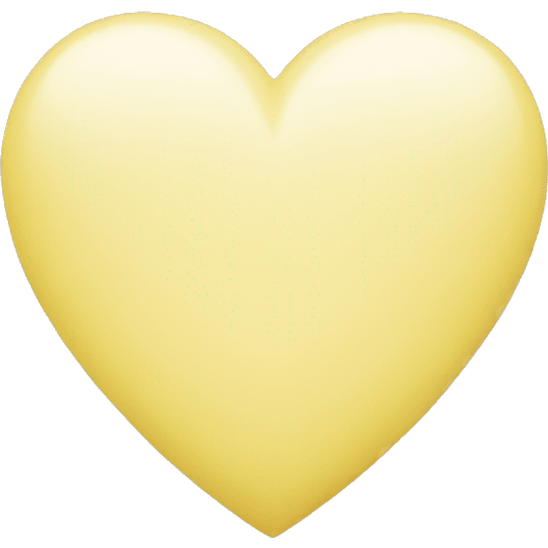 Pastel yellow heart emoji