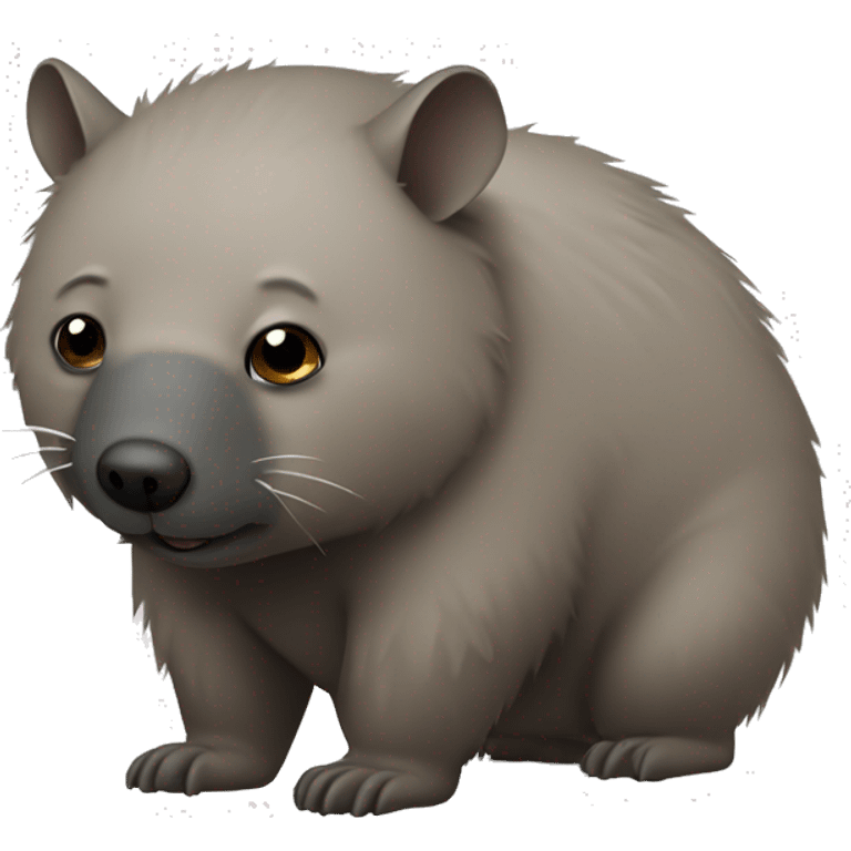 sick wombat with a cold emoji