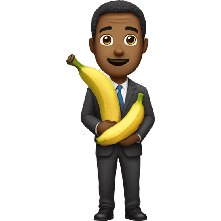 Man with banana emoji