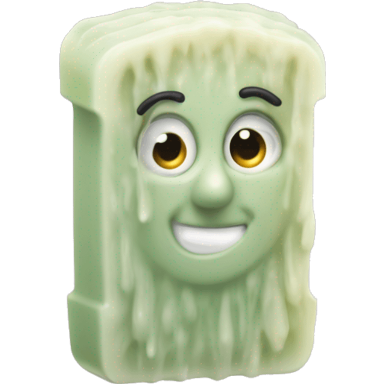 Anthropomorphic bar soap LONG EYELASHES  emoji