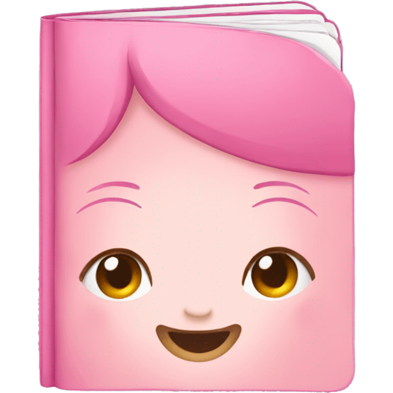 cute pink notebook emoji