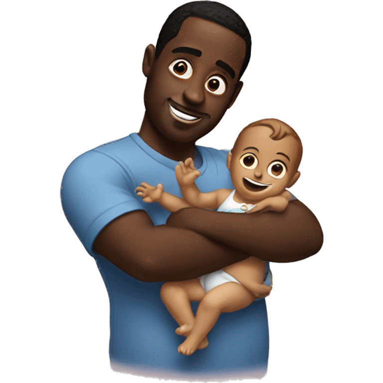 Diddy holding baby oil emoji