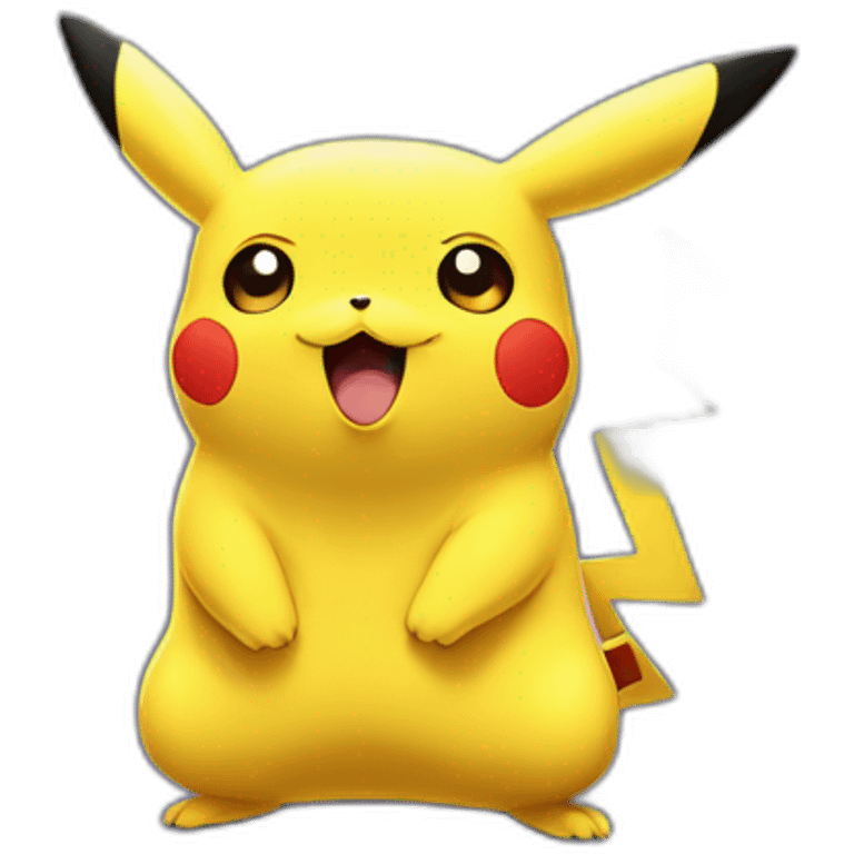 Pikachu con cara de sorprendido  emoji