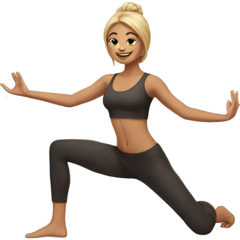 yoga and magic emoji