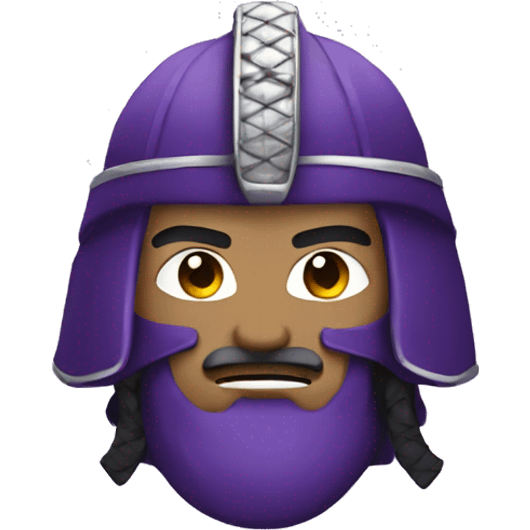 Purple samurai emoji