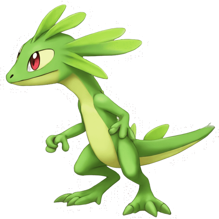  Treecko-Sceptile-Celebi-Flygon-Fakemon full body emoji