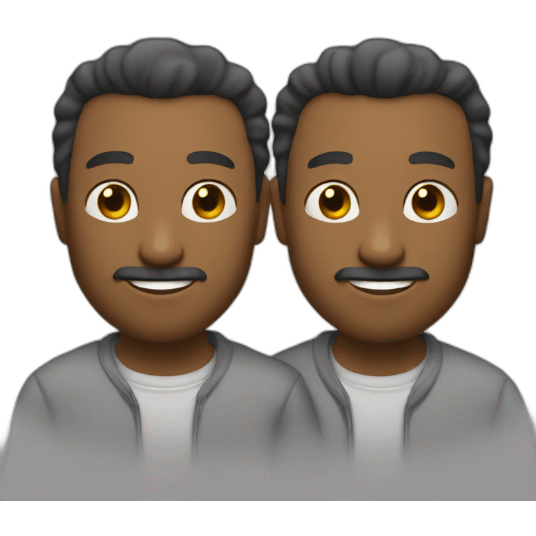 two white men embrassing emoji