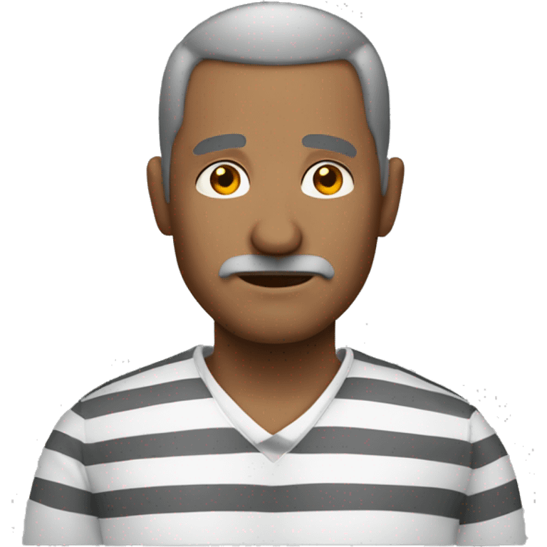 a middle-aged prisoner emoji