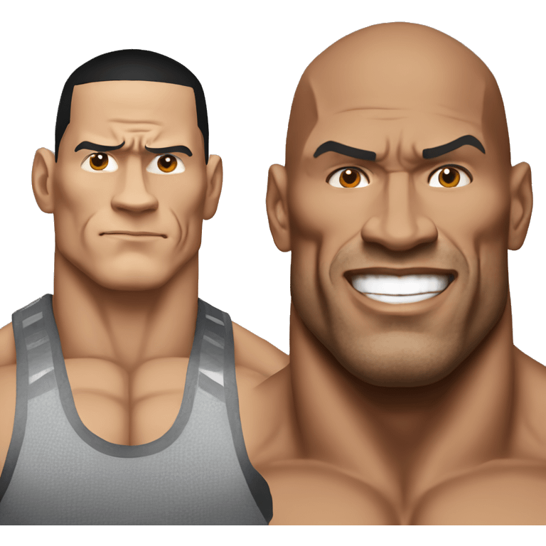 John Cena vs The rock  emoji