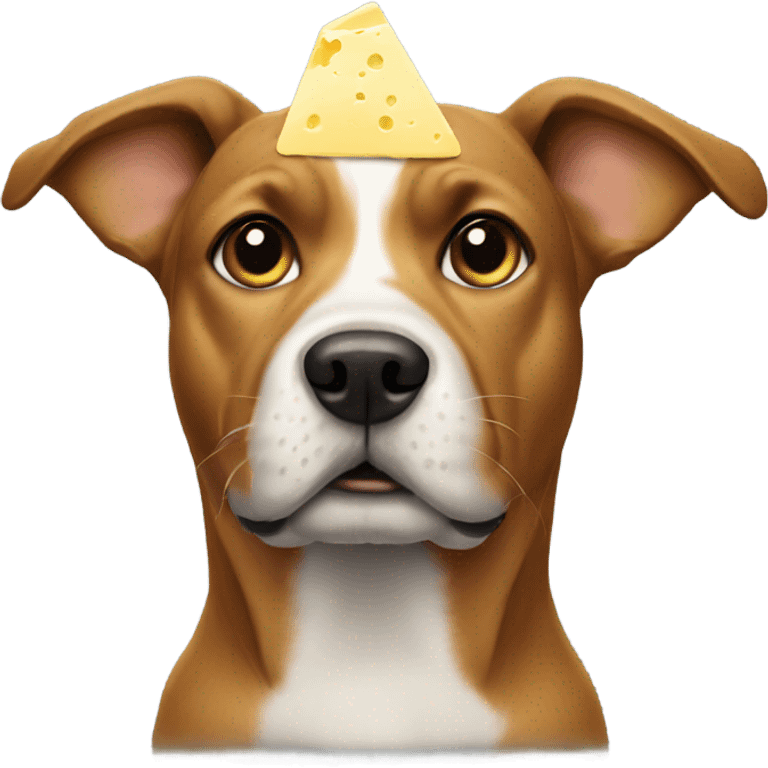 Dog with butter on its head emoji