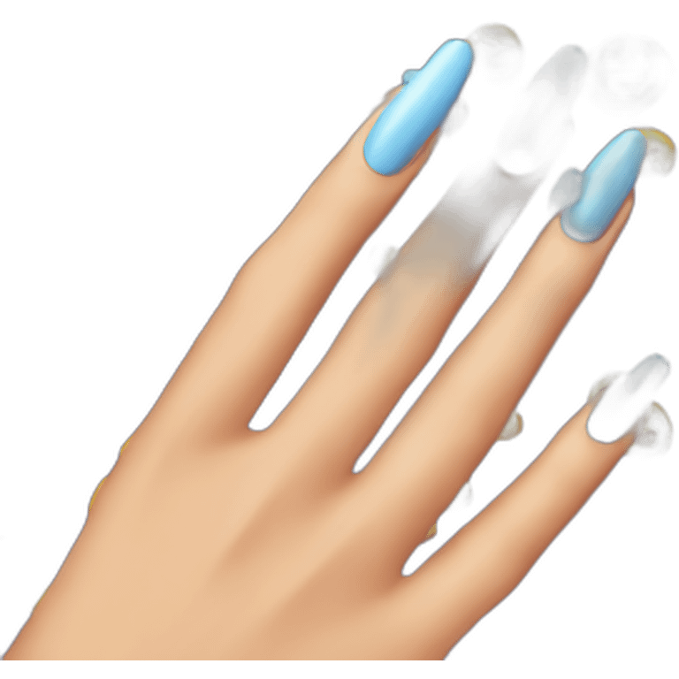 hang loose with stilleto nails emoji