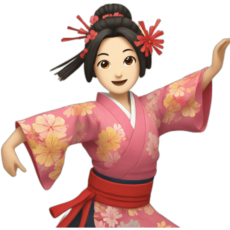 japanese dance fan emoji