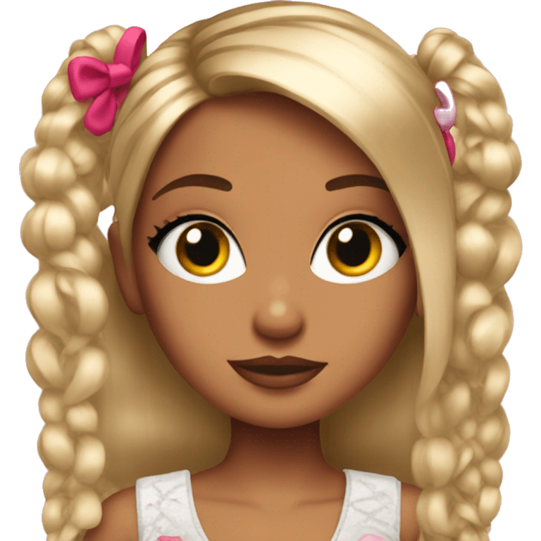 Bratz with bows in hair  emoji