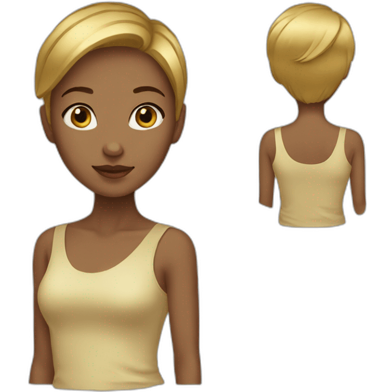 girl-gold-shorthair emoji