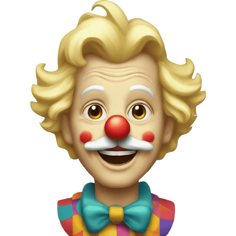 old blond clown emoji