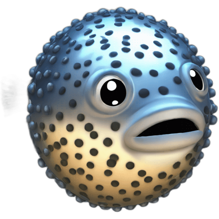 Blowfish disco ball emoji