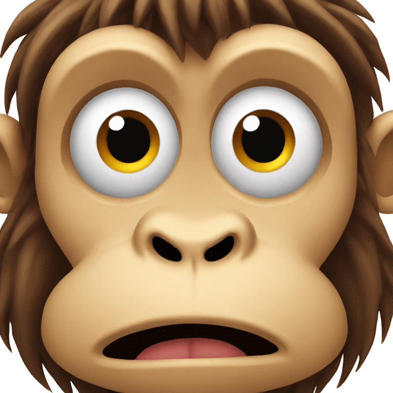 Nervous monkey  emoji