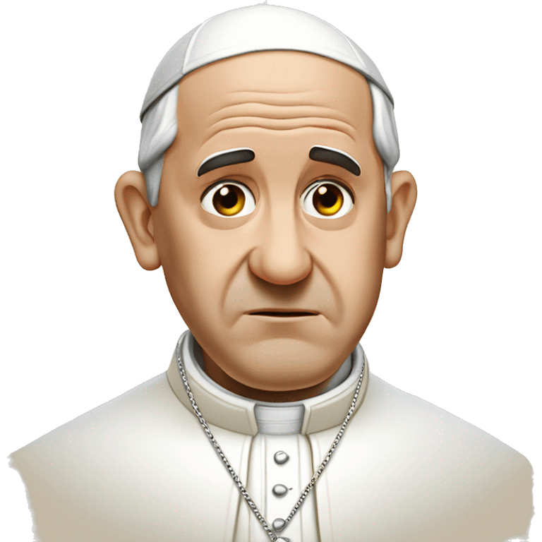 Pope Francis sad emoji