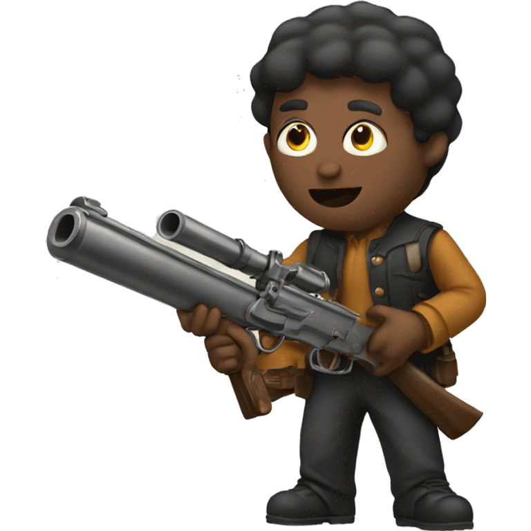  master holding a long gun emoji