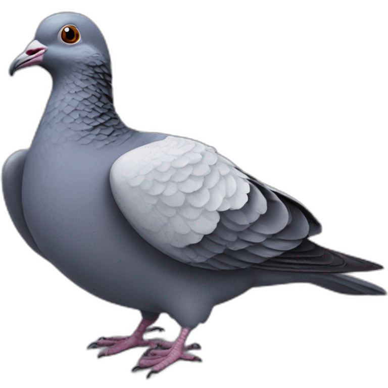 Three - headed pigeon emoji