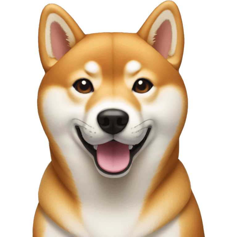 Shiba inu wearing  apple vison pro  emoji