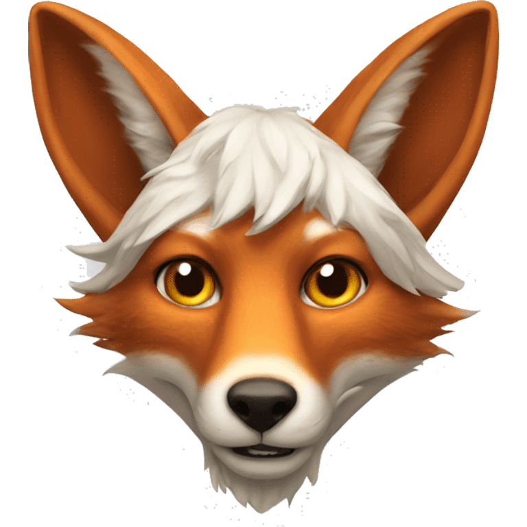 Fox with goat horns  emoji