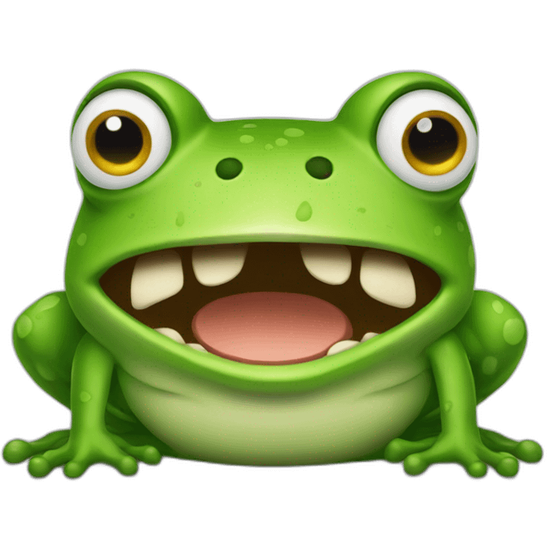 angry frog emoji