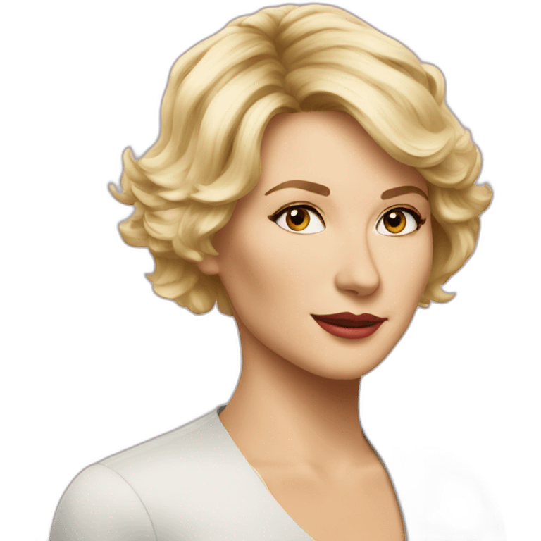 Sandra Huller german actress short blonde hair emoji