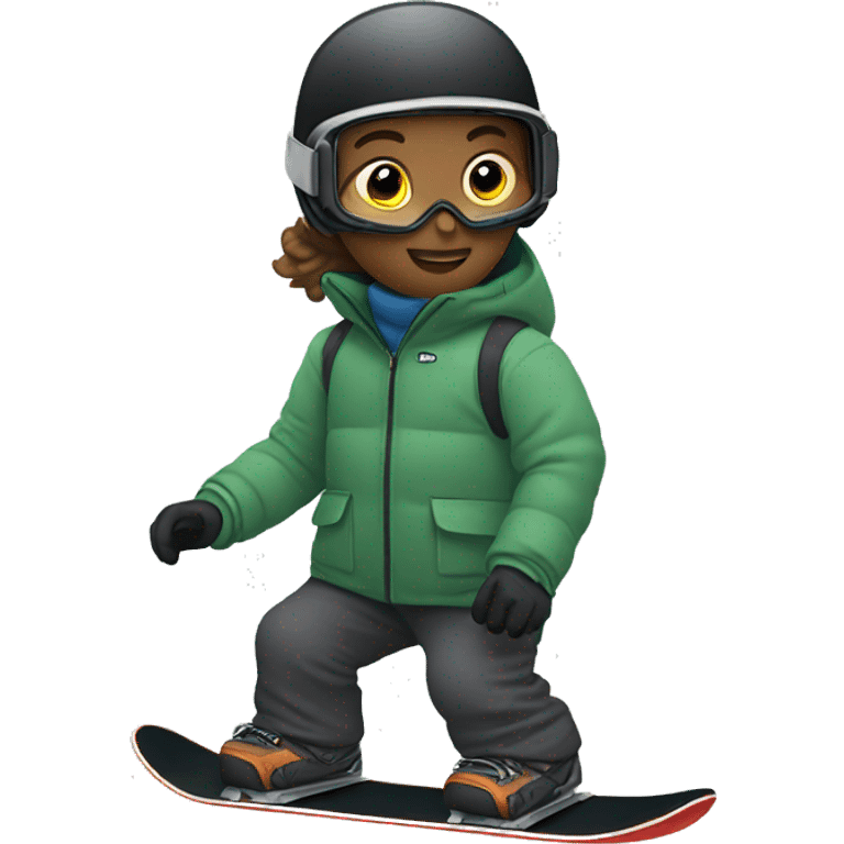 Snowboard discapacidad  emoji