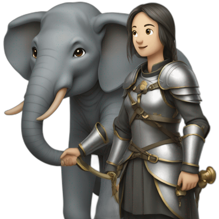 Jeanne d’arc with elephant emoji