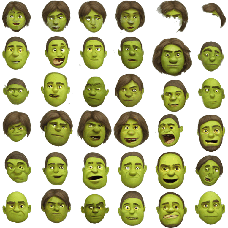 Shrek is a Ukrainian kozak emoji