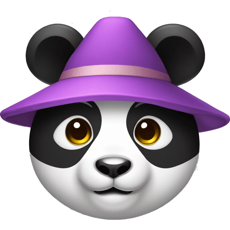 Panda with a Japanese hat on  emoji