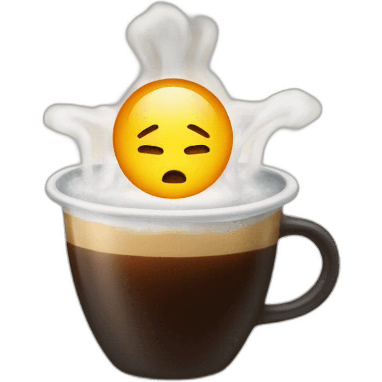 Atomic coffee emoji