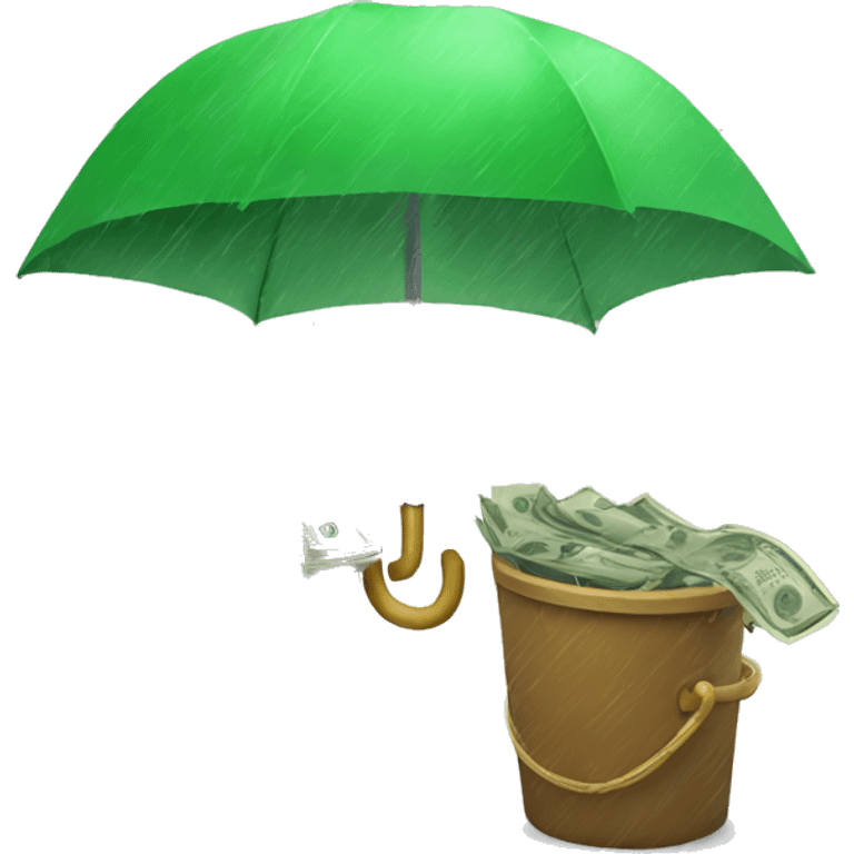 Raining money emoji