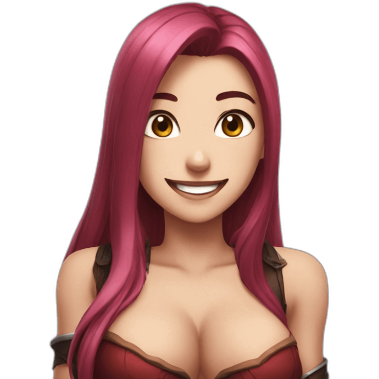 Katarina smile sideboobs sfw emoji