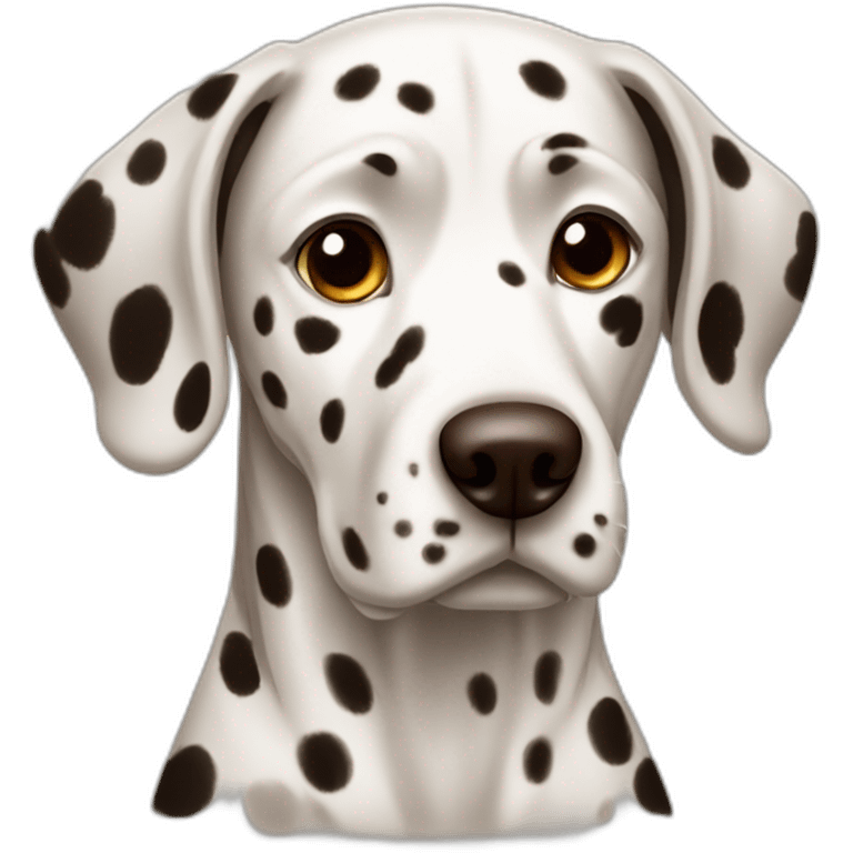 Dalmatian with brown color emoji