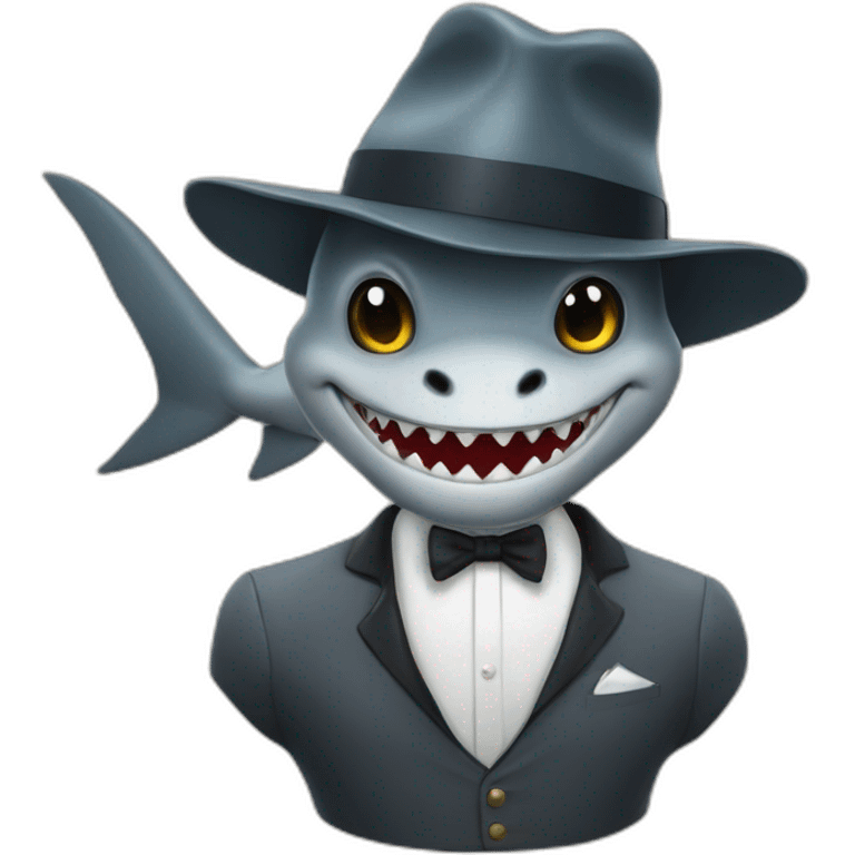 Shark gentleman  emoji