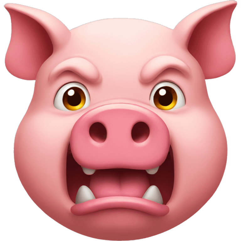 Angry pig emoji