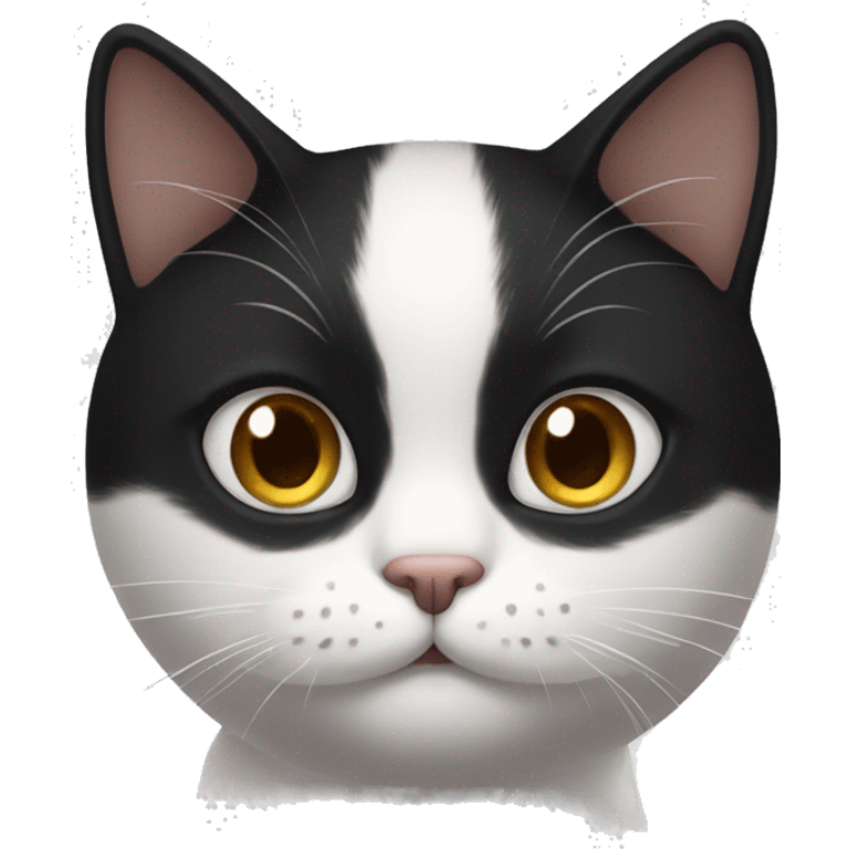 White and black cat emoji