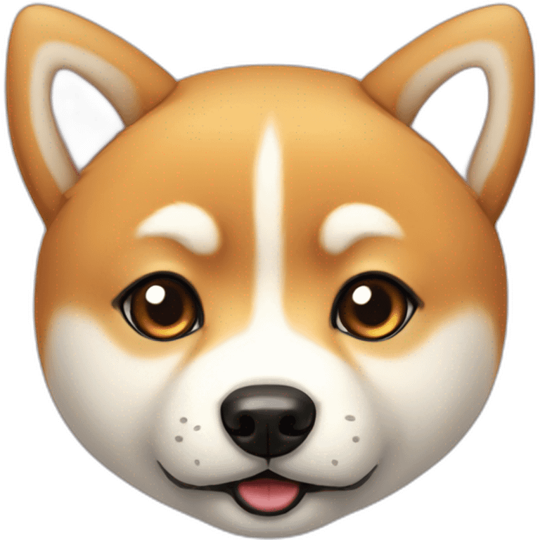 really cute shiba inu head emoji