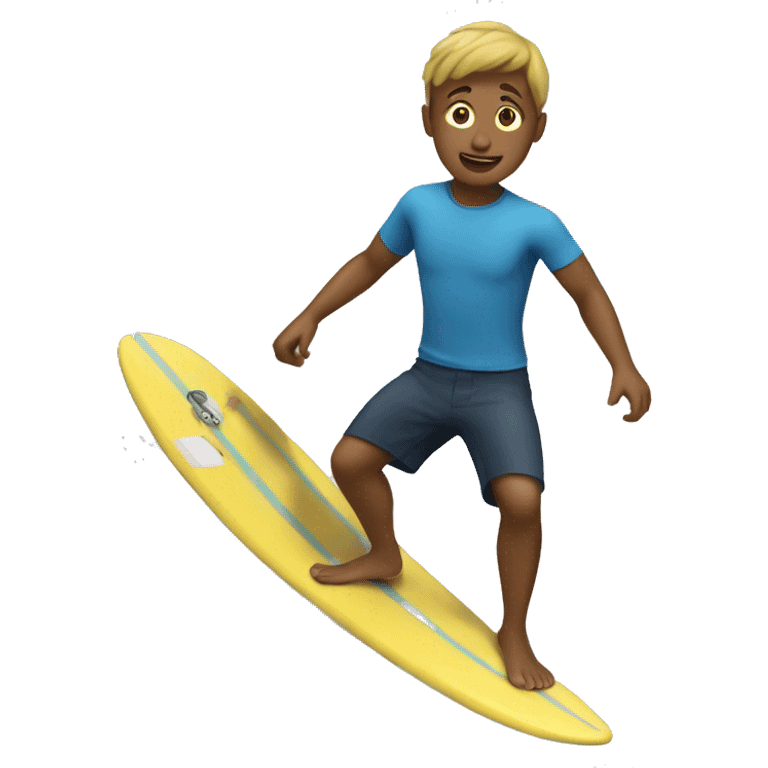 Boy surfing  emoji