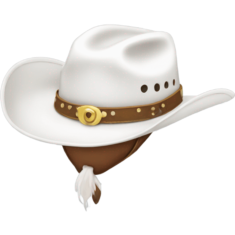 White cowboy hat emoji