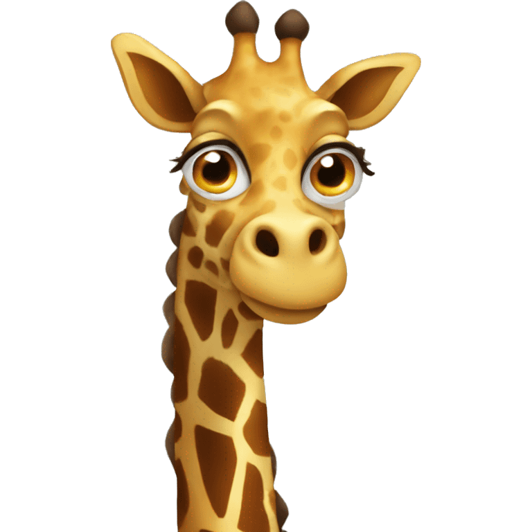 giraffe in halloween costume emoji