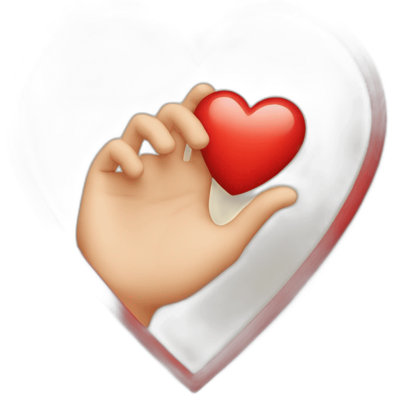 heart with hand  emoji